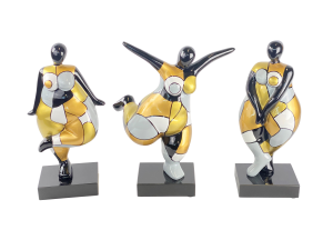 Set 3 pcs – Femmes blanc et or