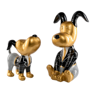 Set de 2 chiens majordome