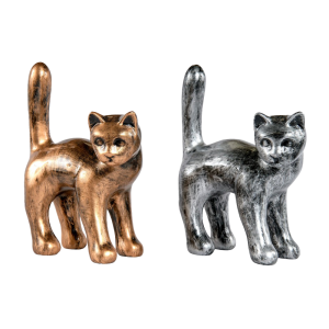 Set de 2 chats patinés
